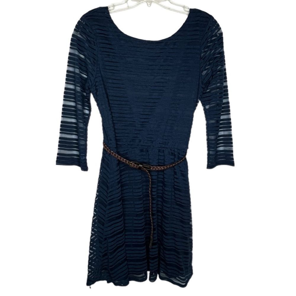 Lily Rose Navy‎ Dress with Belt